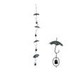TG,LLC Treasure Gurus Rustic Metal Hanging Rain Umbrella Yard Wind