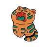 Tiger Enamel Pin Cute Cat Pin Badge Cartoon Tiger Cat