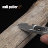 ResafeLy Titanium Pry Bar,Multi-tool,EDC Tool,Versatile Pry Tool,Bottle Opener,Wrench,Ratche screwdriver,Nail puller,Crowbar
