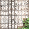 100 Pcs Small Stencils for Painting, 2 x 2 Inch