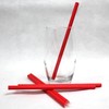 Bright Red Paper Straws (8mm x 200mm) - Pack Size