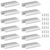 Cjueiom 12 Pack Concealed Kitchen Cupboard Handles 64mm Hole Center