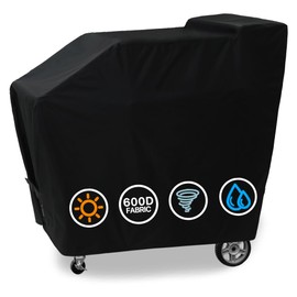 Suphomeware Grill Cover for Masterbuilt Gravity Series 560/800 Digital Charcoal Grills, Waterproof Black Smoker Cover,Model MB20080220 & MB20080221.
