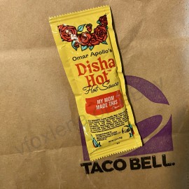 Taco Bell NEW LTO Omar Apollo’s Disha Hot Taco Bell Hot Sauce Packet - FREE SHIPPING