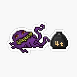 Pixel Ultros, The Main Villain Sticker - Sticker Graphic - Auto, Wall, Laptop, Cell, Truck Sticker for Windows, Cars, Trucks