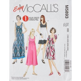 McCall's Patterns M5893 Misses'/Women's Dresses in 4 Lengths, Size RR (18W-20W-22W-24W)