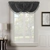 Royal Tradition Heavyweight Velvet Waterfall Valance, Grey (37x57) Single Rod