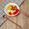 2 PCS Long Wooden Spoon Wooden Honey Spoon, 7.8 Inch