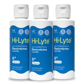 Hi-Lyte Sugar Free Electrolytes for Rapid Hydration, Fasting and Immune Support (3 Bottles, 144 Servings) | NO Calories | 20%+ More Potassium, Magnesium & Zinc