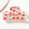 Strawberry Hair Claw, Strawberry Claw Clip, Fruit Clips, Summer Fruit