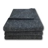 Uboxes 3 Pack Grey Textile Moving Blankets 54 x 72