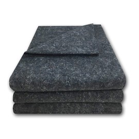 Uboxes 3 Pack Grey Textile Moving Blankets 54 x 72 Excellent Professional Quality Pad, Green