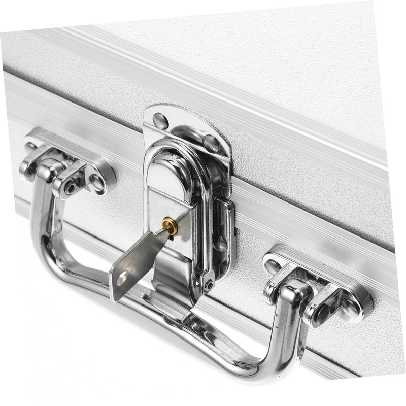 TEHAUX Aluminum Alloy Storage Box Portable Briefcase for Tools Documents