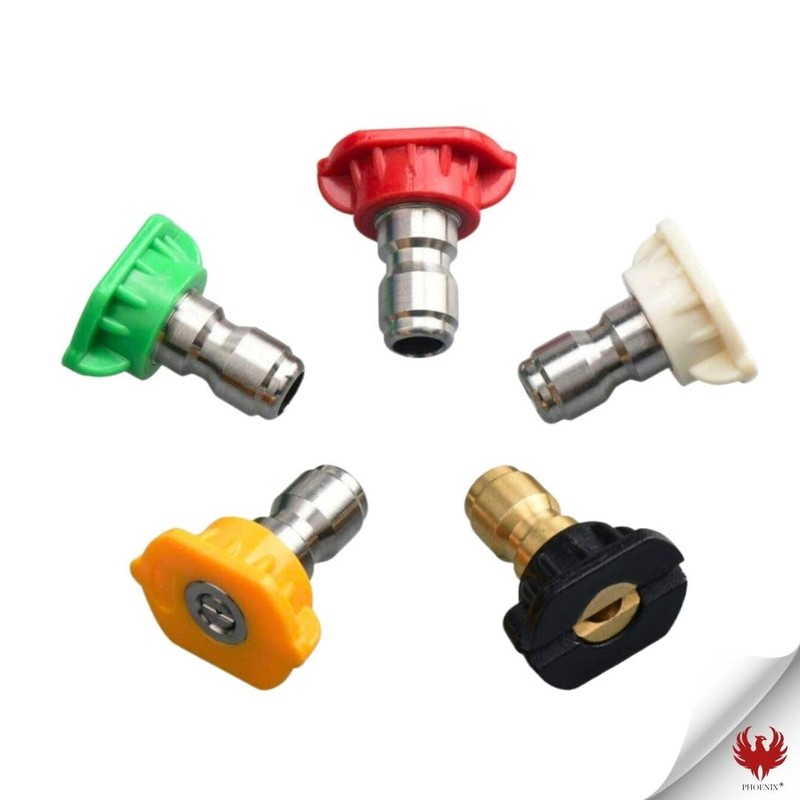 PHOENIX 5 Nozzles Flat Jet Straight Jet and Foam for