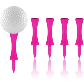 AMANDELIZABE 110 Stück Rosa Golf Tees, 57mm Golf Tees Kunststoff (2-1/4")