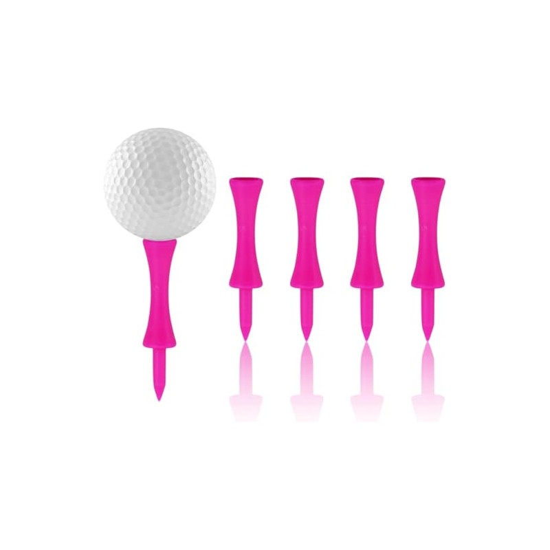 AMANDELIZABE 110 Stück Rosa Golf Tees, 57mm Golf Tees Kunststoff