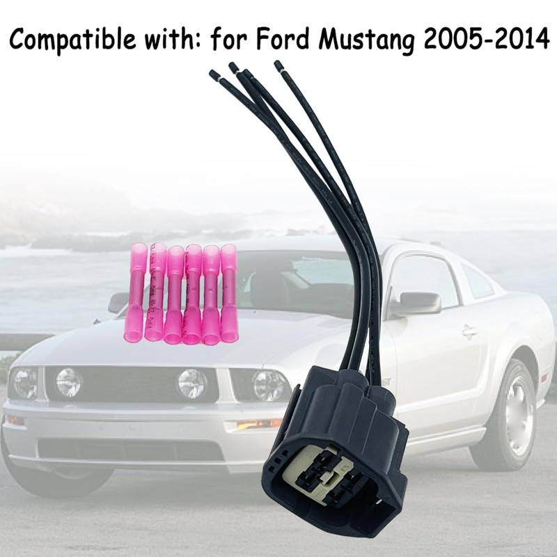 Engine Radiator Cooling Fan Wiring Harness Side Connector Plug Compatible