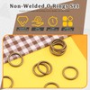 Rustark 60 anillos de metal resistentes de bronce de 5/8