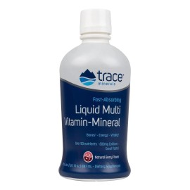 Trace Minerals Multivitaminico Liquido 30 Fl Onzas Sabor Baya