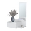 YLIEHS Floating Vanity Wall-Mounted with Included Mirror, Compact and Stylish
