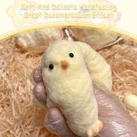 3PCS Taba Squishy Fufu Squishy Decompression Taba Squishy Cat Mini Taba Squishy Chick Suitable for Boys and Girls Party Children's Fun Gifts