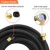 MAMIZO Soaker Hose 100 ft 1/2", Solid Brass Connectors,Heavy Duty