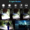 Small Flashlight USB Rechargeable 5 Modes 1000LM Waterproof Compact Mini