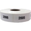 White with Black 2001-3000 Consecutive Number Stickers,19 mm x 38
