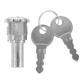 PRETYZOOM PRETYZOOM Gumball Machine Lock Replacement Universal Vending Machine Keys Lock Cylinder for Candy Dispenser 2.63 x 0.86 Inch