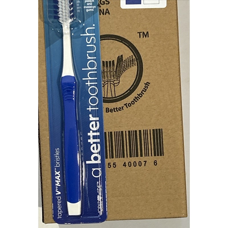 World Wide Daily Toothbrush Case Of 12 Packs - Medium