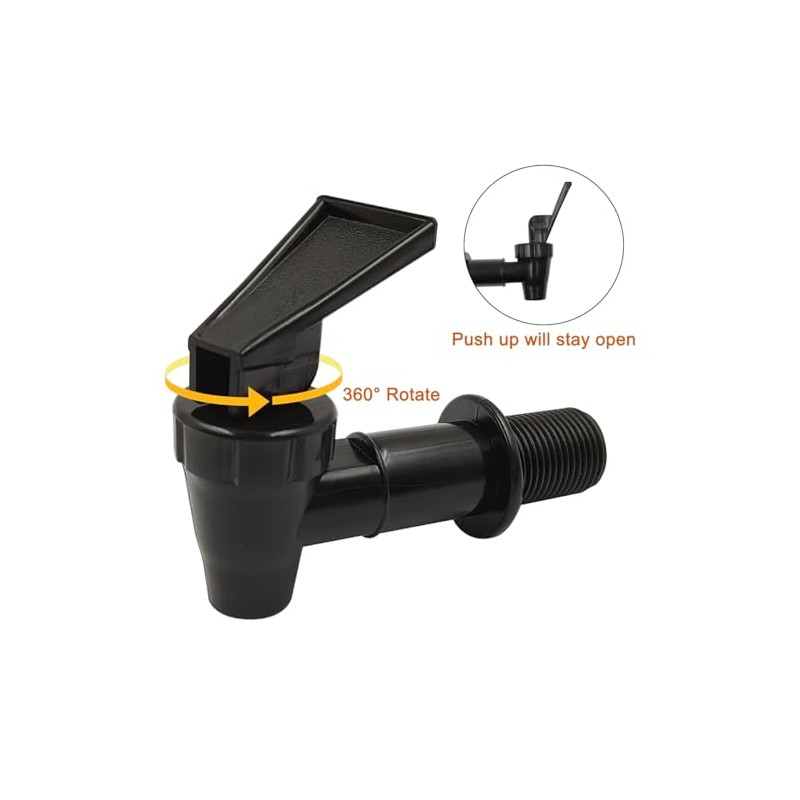 4 Sets Replacement Cooler Faucet, Spout for 5 Gallon Jug,