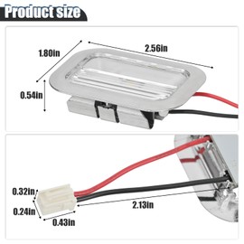 Refrigerator parts silver W11462342 W10843339 W10908166 W10607479 For Whirlpool Kitchenaid Kenmore Refrigerator LED Module assembly Replacement refrigerator light