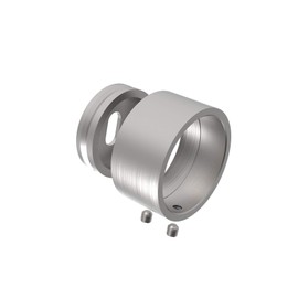 Sellon24® Stainless Steel Wall Connection Diameter 42.4 Wall Anchor Wall Connection Adapter Pipe Railing Stainless Steel Pipe Railing Flange Bracket Wall Mount Round Tube Handrail Tube Handrail Wall