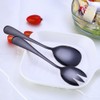 2 Pcs Steel Salad Spoon Salad Spoon Fork Serving Set
