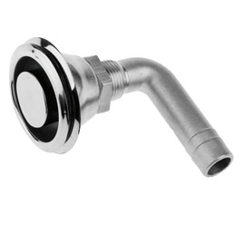 SHENGHUISS Boat Fuel Tank Vent Stainless Steel 316 Marine Flush Mount Thru-Hull Fuel Gas Tank Vent with Mounting Gasket Hardware (Angle)