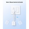 TROND Flat Outlet Extender with 6 Inch Cord for Upside