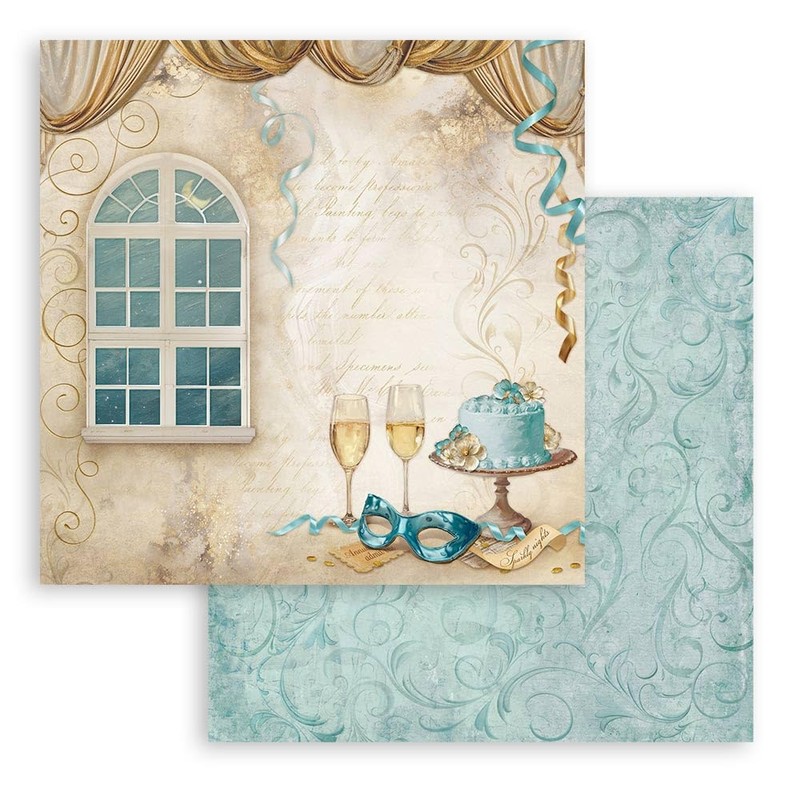 Stamperia SBBL165 Masquerade Scrapbook Pad 30.5 cm x 30.5 cm,