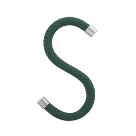 Peppermint Products Loop Hook, Textile S Clothes Hooks Made of Rope, Set of 5 (Green)