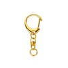 Key Chain Hardware [50 Pieces] One-touch Key Holder with Swivel