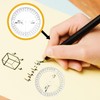 Protractor, 6-Piece 360 Degree Geometry Tool Set, 10cm Diameter Protractors