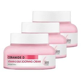 Ten Zero Daily Ceramide Vitamin D Silk Soothing Cream 100g 3pcs Skin Moisturizer Moisturizing Cream / 텐제로 데일리 세라마이드 비타민 D 실크 수딩 크림 100g 3개 피부보습제 보습 크림
