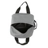 12" Mini Two Tone Duffle Bag in Gray and Black