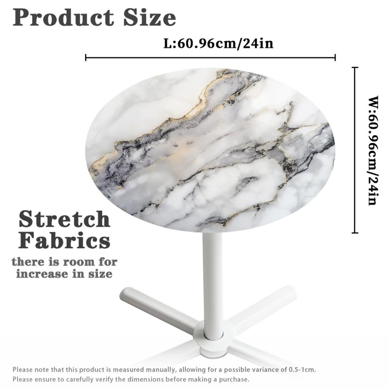 Garucesta 24 x 24 Inch Cocktail Table Topper Covers Small