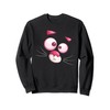 Funny Pink Cat Panther Face Costume Sweatshirt