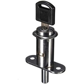 Set of 2 Sliding Door Cabinet Lock for Furniture Lock Bolt Lock with Pressure Cylinder for Sliding Doors 40 mm
