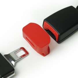 GanEn Buckle Guard-Preventing Children Unbuckling Themselves While Driving (2 Seat Pack) (Red)
