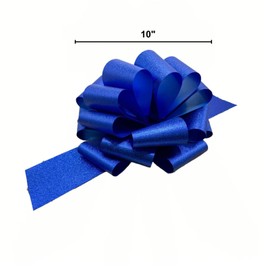 Present Bows(10 Inch,2 Pack) for Large Gifts, Kids' Ride-On Cars, Wreaths-Big Metallic Red Bow Perfect for Christmas, Birthdays, Party Decorations and Celebrations