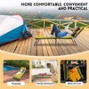 Camping Cot, Outdoor Folding Cot Bed with Pad and Pillow