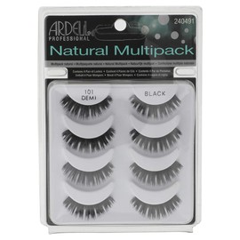 Ardell Natural Multipack Lashes #101 Black, 4 Pairs x 1 Pack