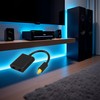 PurYupearl Black Digital SPDIF Optical Audio Splitter 2 Way for
